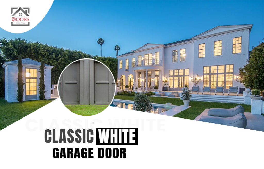 classic white garage door
